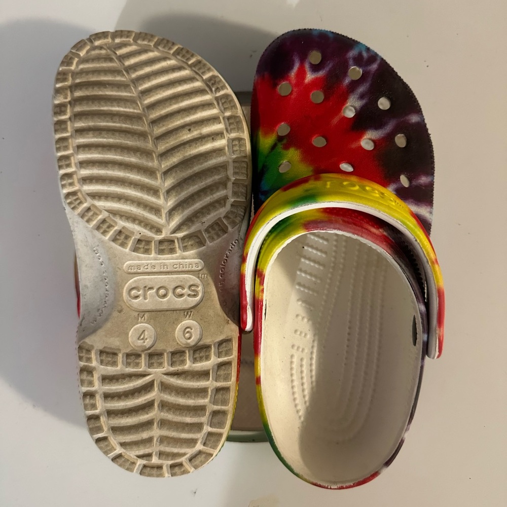 Tye Dye Crocs